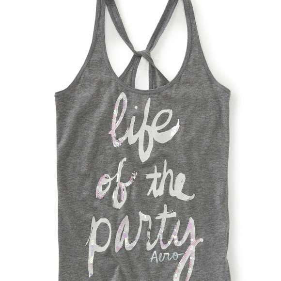 Aeropostale Tops - ‘Life of the Party” Racerback Dorm Tank
